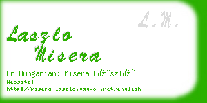 laszlo misera business card